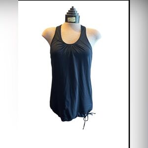 Athleta Tinker Tank UPF Wicking Breathable Padded Bra‎ Racerback Black Small